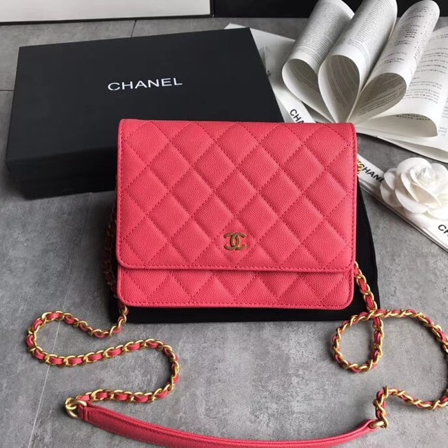 BOY CHANEL Clutch with Chain A84433 Rose