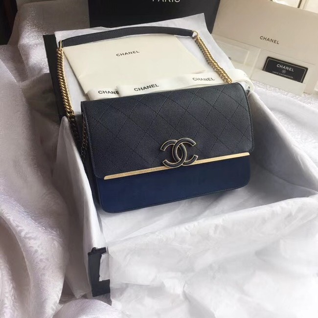 Chanel Original Flap Bag A57562 navy blue