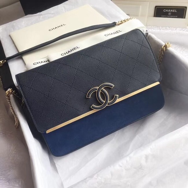 Chanel Original Flap Bag A57562 navy blue