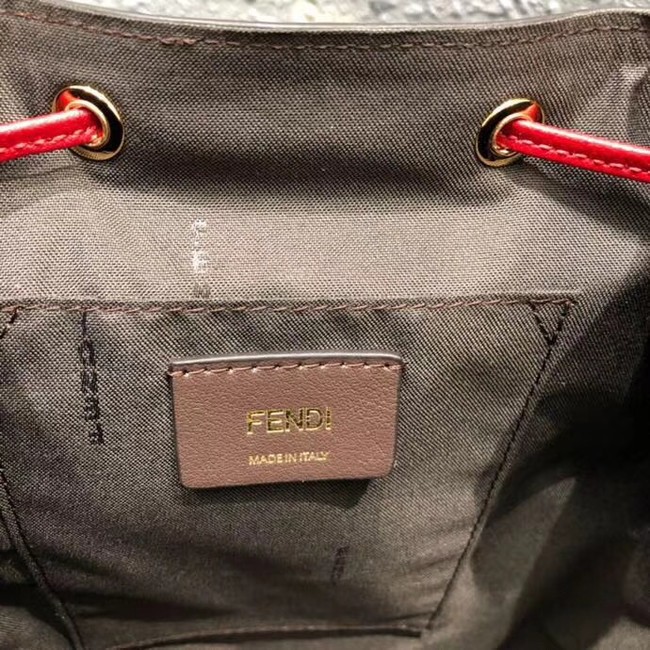 FENDI BACKPACK Red leather backpack 8BZ043A