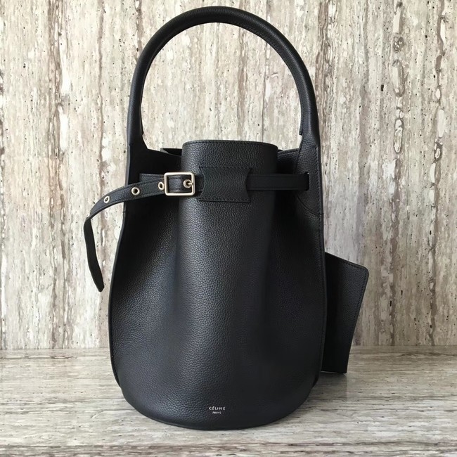 CELINE BIG BAG BUCKET IN SUPPLE GRAINED CALFSKIN 55427 black