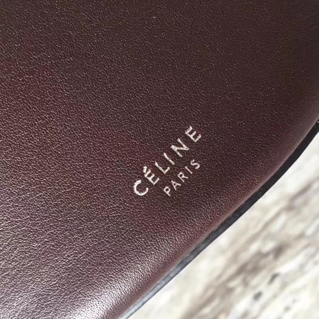 CELINE BIG BAG BUCKET IN SUPPLE GRAINED CALFSKIN 55428 Wine