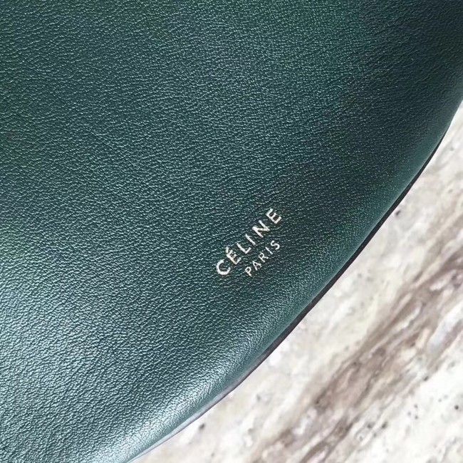 CELINE BIG BAG BUCKET IN SUPPLE GRAINED CALFSKIN 55428 green