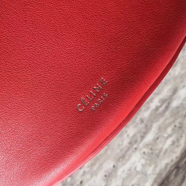 CELINE BIG BAG BUCKET IN SUPPLE GRAINED CALFSKIN 55428 red