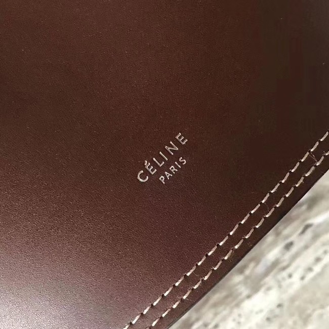 CELINE CLASP BUCKET IN SMOOTH CALFSKIN 55423 Wine