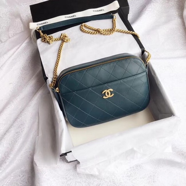 Chanel Original Camera Case A57575 Blackish green