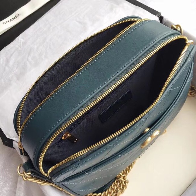 Chanel Original Camera Case A57575 Blackish green