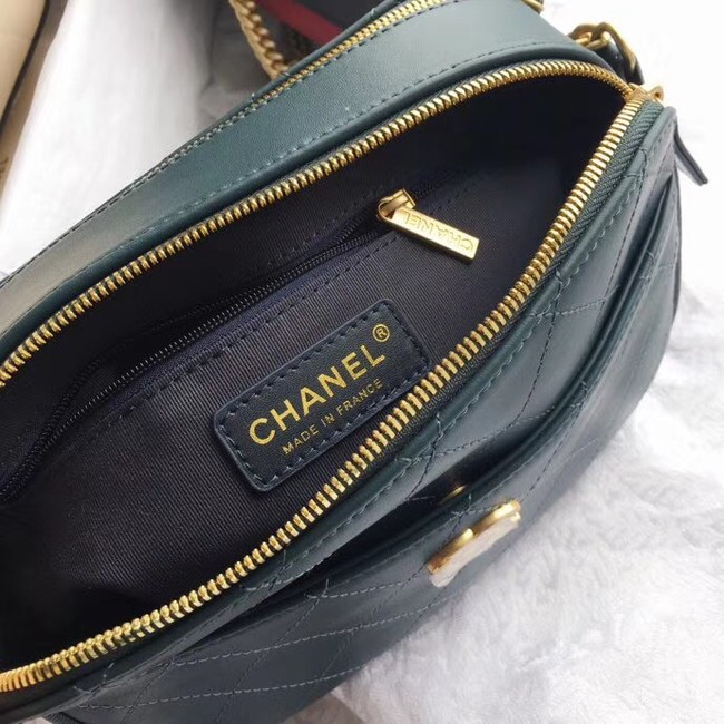 Chanel Original Camera Case A57575 Blackish green