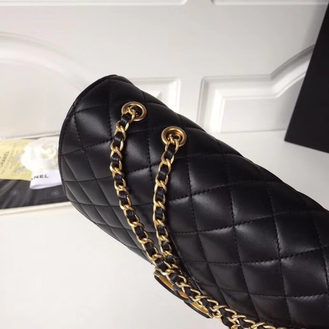 Chanel Original Flap Bag Lambskin & Gold-Tone Metal A57276 black