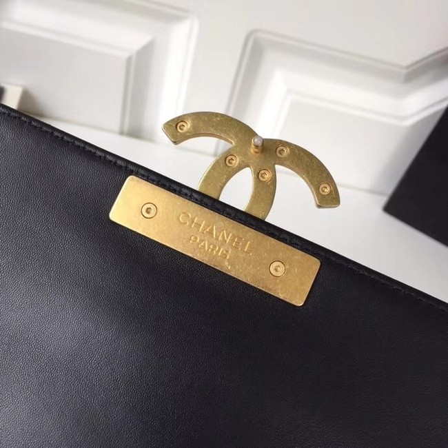 Chanel Original Flap Bag Lambskin & Gold-Tone Metal A57277 black