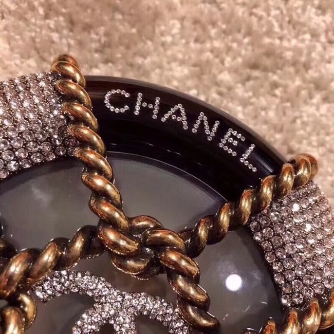 Chanel Original Minaudiere Resin Strass & Gold-Tone Metal A94672 Black