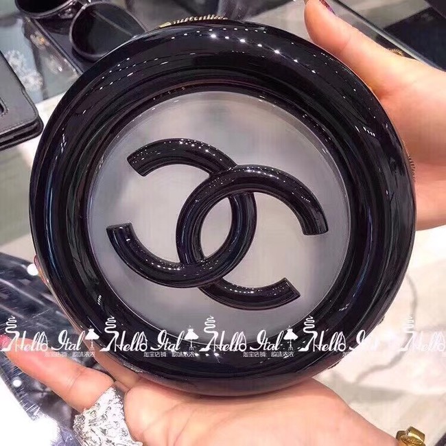 Chanel Original Minaudiere Resin Strass & Gold-Tone Metal A94672 Black