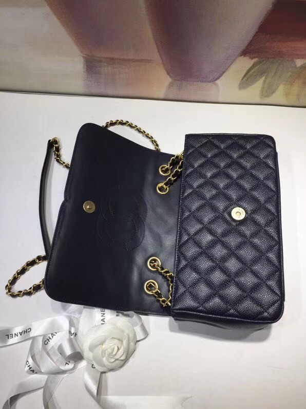 CHANEL Clutch with Chain A85533 black