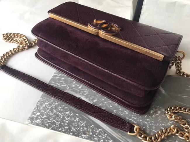 Chanel Original Flap Bag A57560 Wine