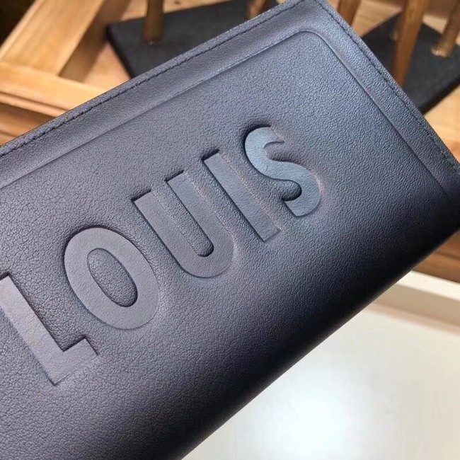 Louis Vuitton Monogram Canvas BRAZZA WALLET M66540 Black