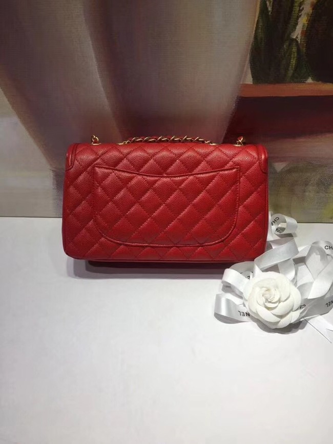 CHANEL Original Clutch with Chain A85533 red