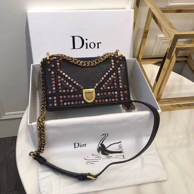 Dior SMALL DIORAMA BAG CALFSKIN M0421 black