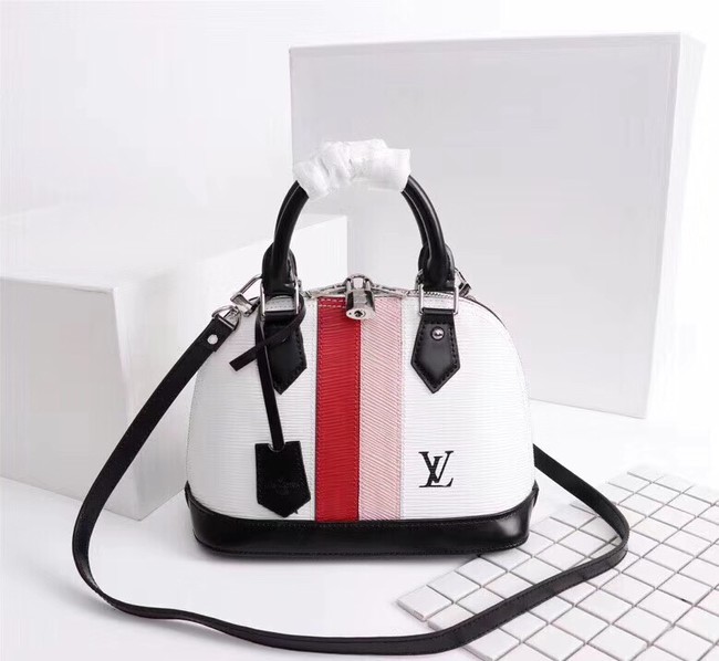 Louis Vuitton Epi leather ALMA BB M51962 white