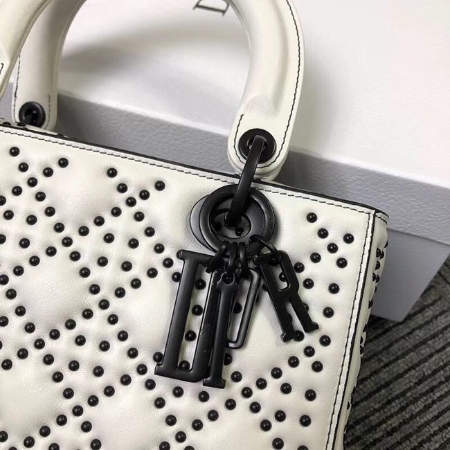 MINI LADY DIOR BAG CALFSKIN M0579S white