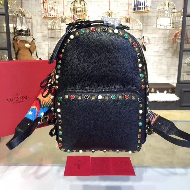 VALENTINO Mini Rockstud backpack V0858 black