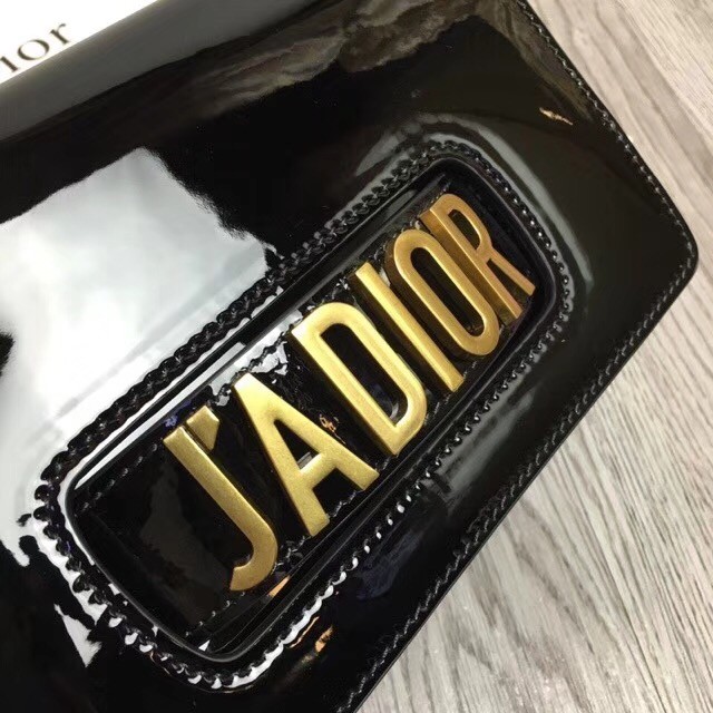 Jadior flap bag metallic mirror calfskin M9000 black