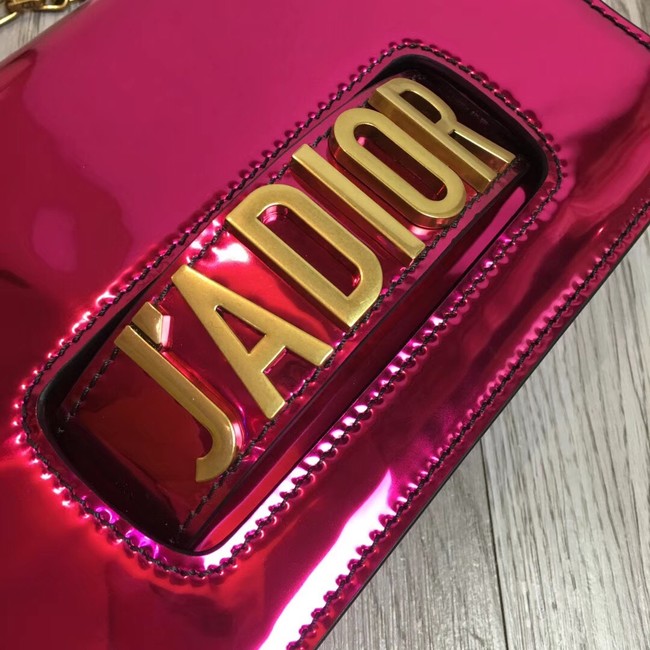 Jadior flap bag metallic mirror calfskin M9000 rose