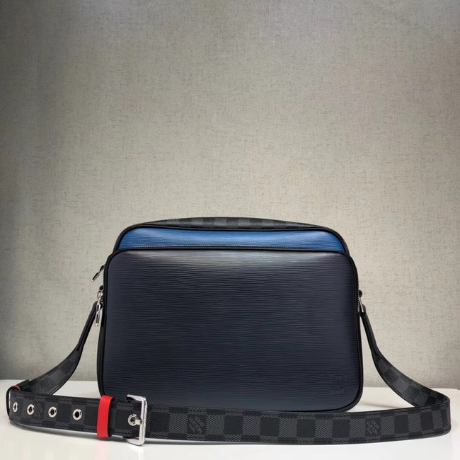 Louis Vuitton original Epi leather NIL SLIM M51465 dark blue