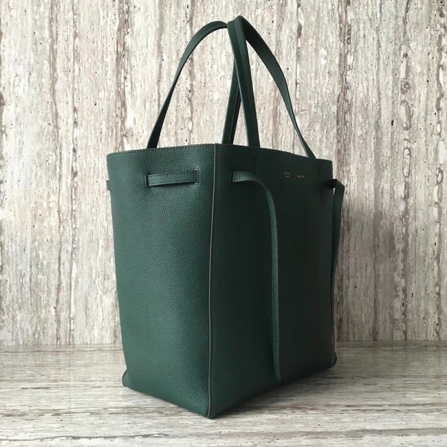 CELINE SMALL CABAS PHANTOM IN SOFT GRAINED CALFSKIN 17602 green