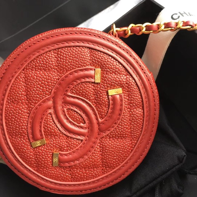 Chanel Original Clutch with Chain A81599 red
