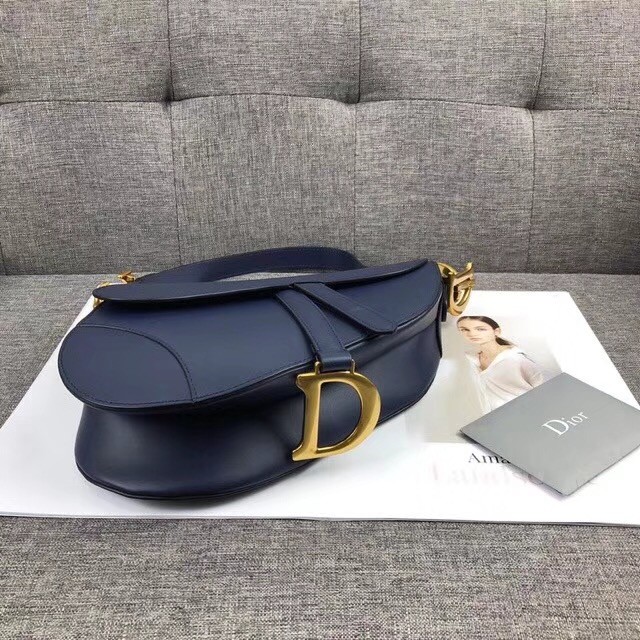 Dior MINI SADDLE BAG CALFSKIN M0447 dark blue