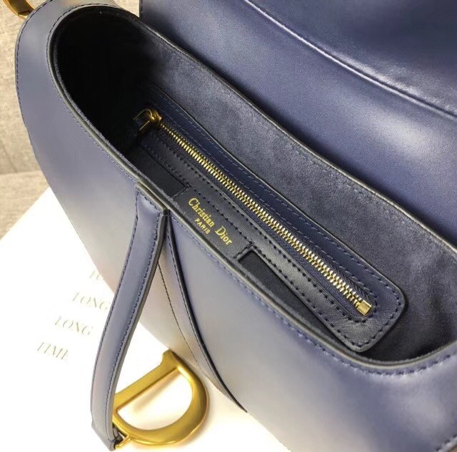 Dior MINI SADDLE BAG CALFSKIN M0447 dark blue