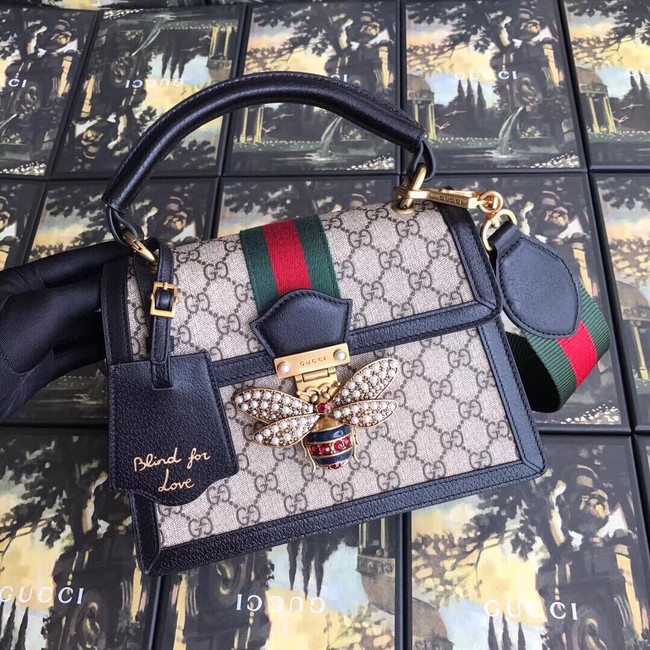 Gucci Queen Margaret GG small top handle bag 476541 black