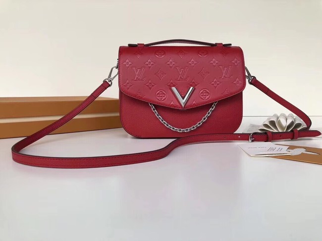 Louis Vuitton Should V Bag Saddle M53382 red