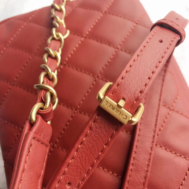 Chanel Original Camera Case Calfskin & Gold-Tone Metal A57659 red