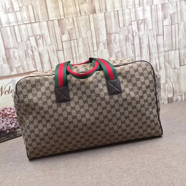 Gucci GG Supreme canvas Travelling bag 146310 brown