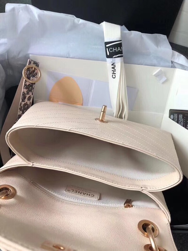 Chanel Flap Bag with Top Handle Original A57147 off-white