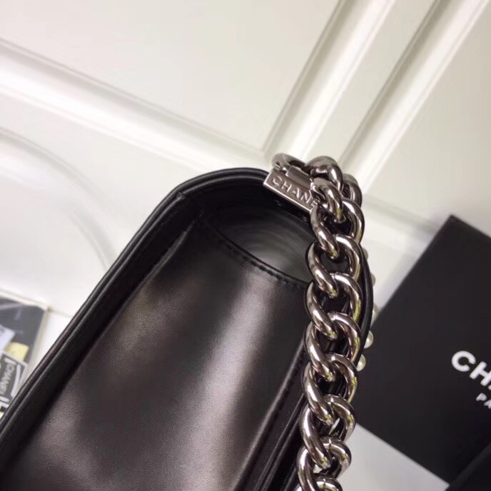 Chanel LE BOY Shoulder Bag Original A67086 black