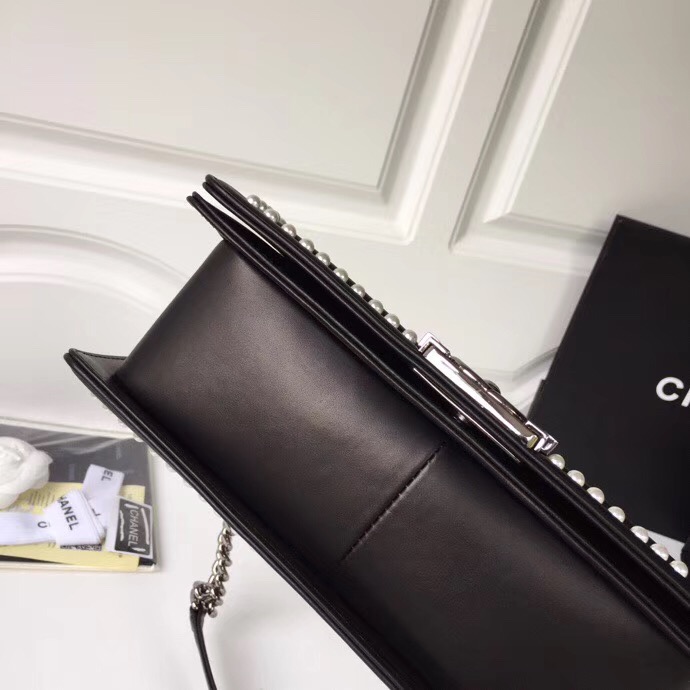 Chanel LE BOY Shoulder Bag Original A67086 black