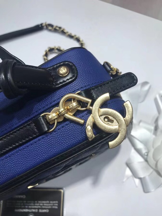 Chanel mini Vanity Case Original A93342 blue