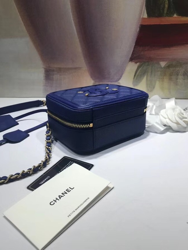 Chanel mini Vanity Case Original A93342 blue