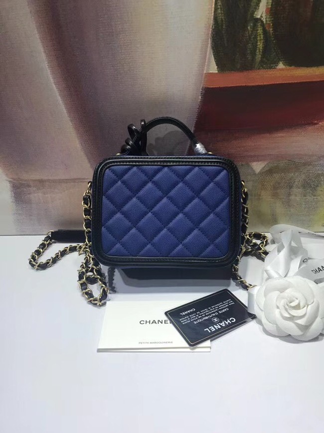 Chanel mini Vanity Case Original A93342 blue