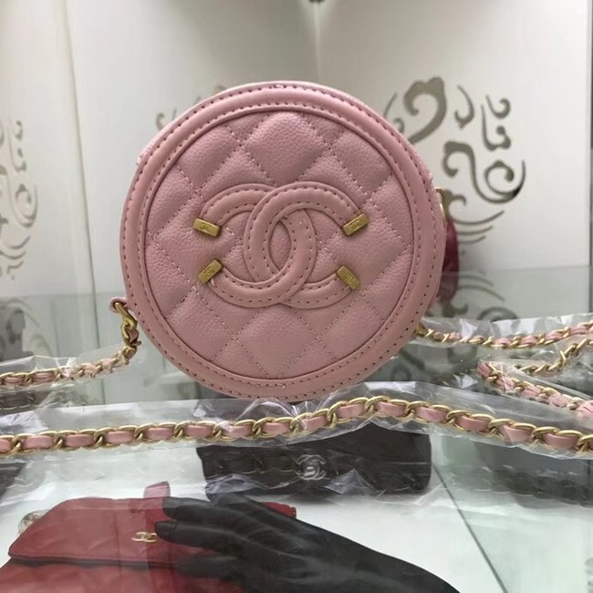 Chanel Original Clutch with Chain A81599 pink