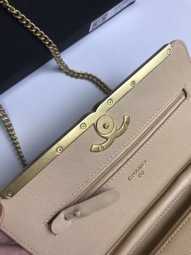 Chanel Wallet on Chain Original A70641 apricot