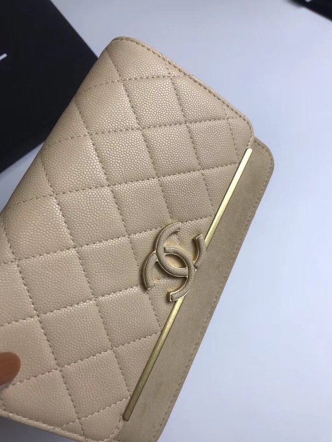 Chanel Wallet on Chain Original A70641 apricot