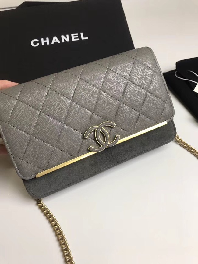 Chanel Wallet on Chain Original A70641 grey