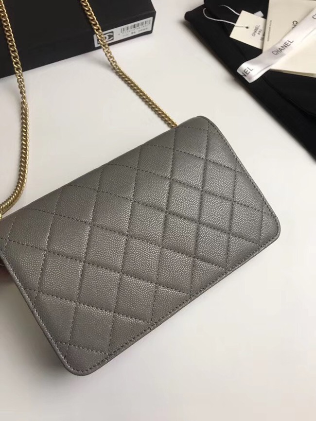 Chanel Wallet on Chain Original A70641 grey