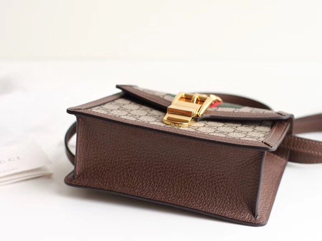 Gucci Sylvie GG Supreme canvas mini bag 470270 brown