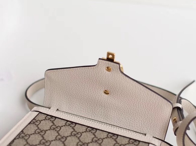 Gucci Sylvie GG Supreme canvas mini bag 470270 white