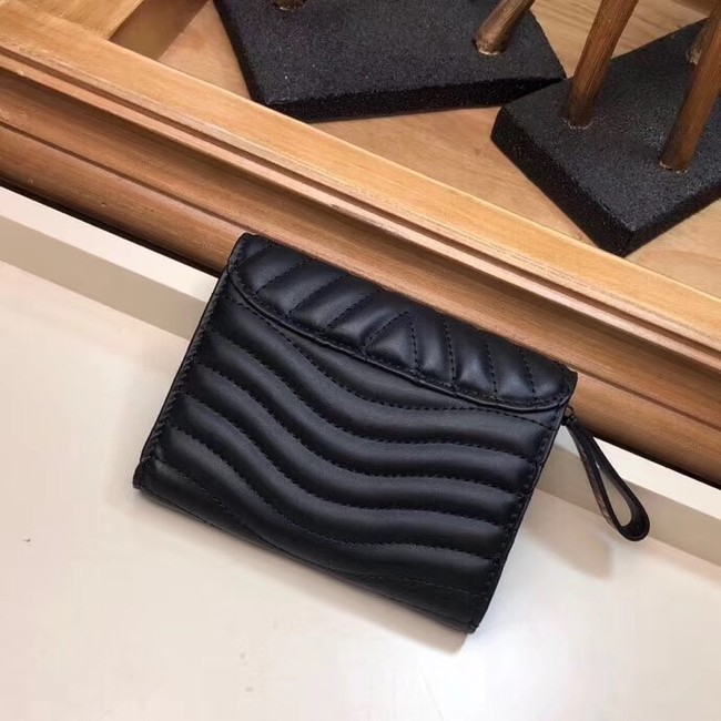 LOUIS VUITTON NEW WAVE COMPACT WALLET M63427 black