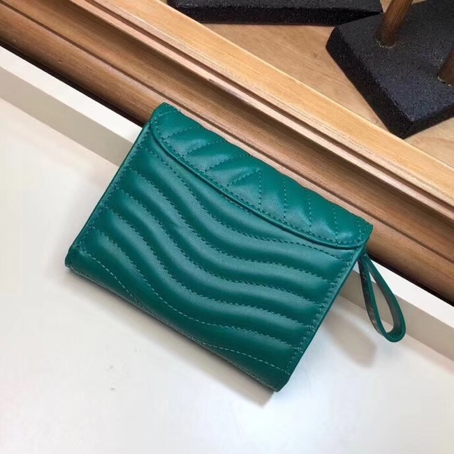 LOUIS VUITTON NEW WAVE COMPACT WALLET M63427 green